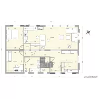 projet 1er &eacute;tage test am&eacute;nagement complet + buanderie V2 5.06