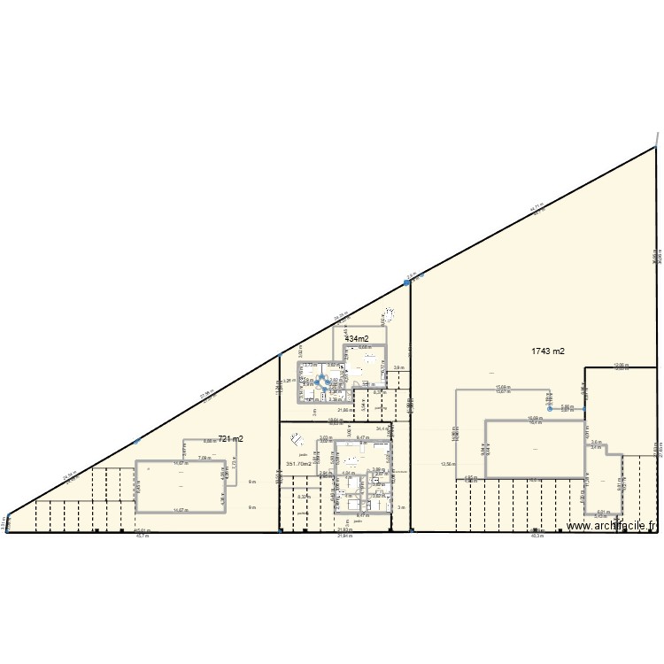 plan de masse 2 maison plus grand. Plan de 19 pièces et -143 m2