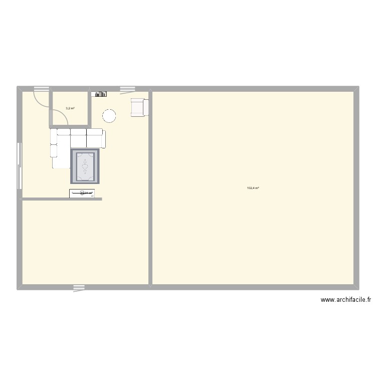maison 1. Plan de 3 pièces et 166 m2