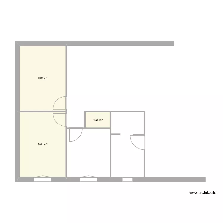 celine. Plan de 3 Pièces et 21 m²