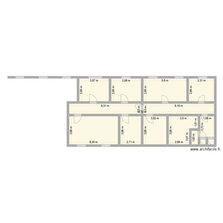 SoundaMaevaCalvin. Plan de 13 pièces et 139 m2