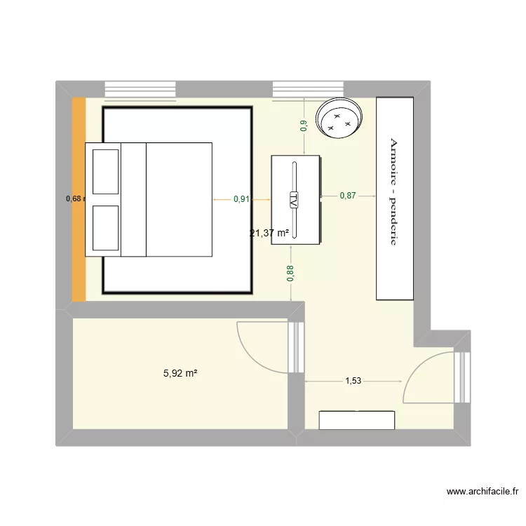 Chambre parentale Caen. Plan de Chambre parentale Caen. Plan de