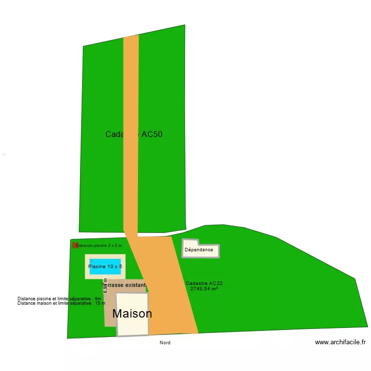 piscine. Plan de 2 et 189 m² piscine. Plan de 2 et 189 m²