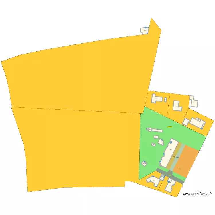 40140 MAGESCQ, 641 Av. des Landes. Plan de 23 et 1659 m² 40140 MAGESCQ, 641 Av. des Landes. Plan de 23 et 1659 m²