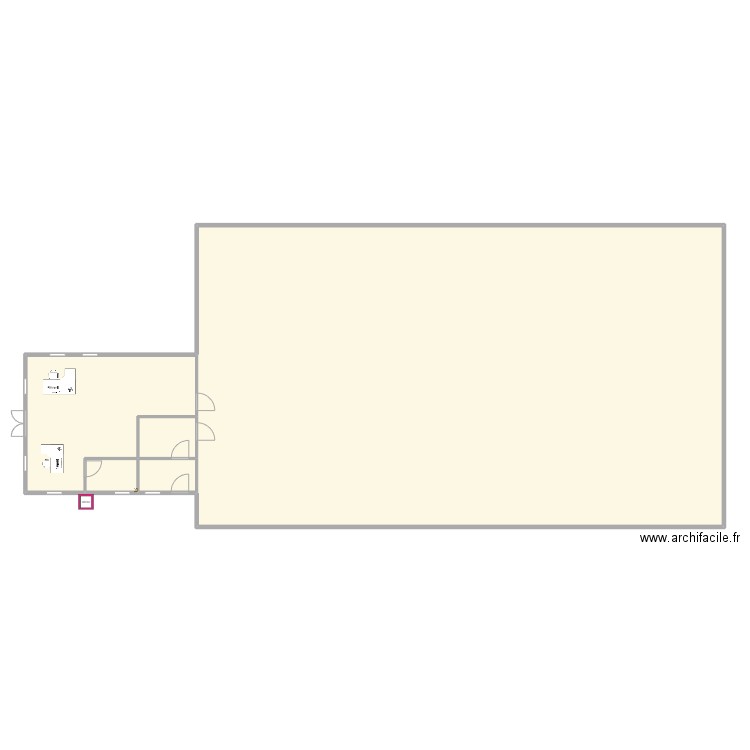 PELLEGRINI SAS INTERIEUR . Plan de 5 pièces et 271 m2