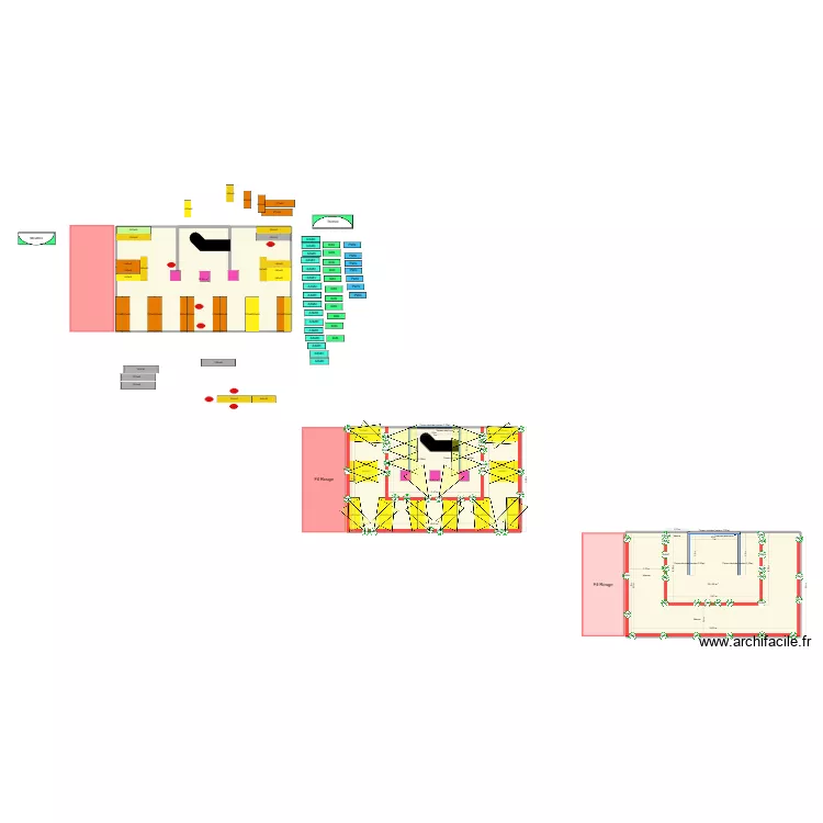 Salon J26 V3 L&eacute;on. Plan de 