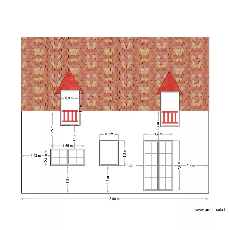 petite maison. Plan de petite maison. Plan de