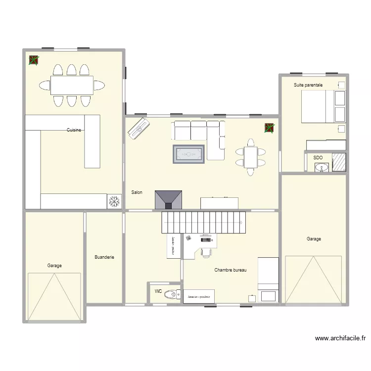 lisses. Plan de lisses. Plan de