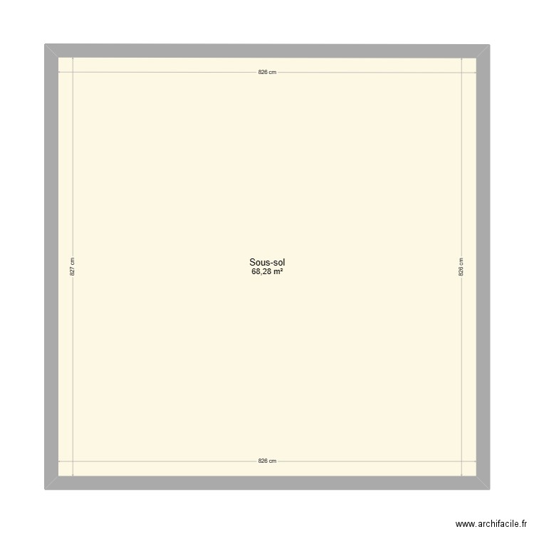 yvias sous sol. Plan de 0 pièce et 0 m2
