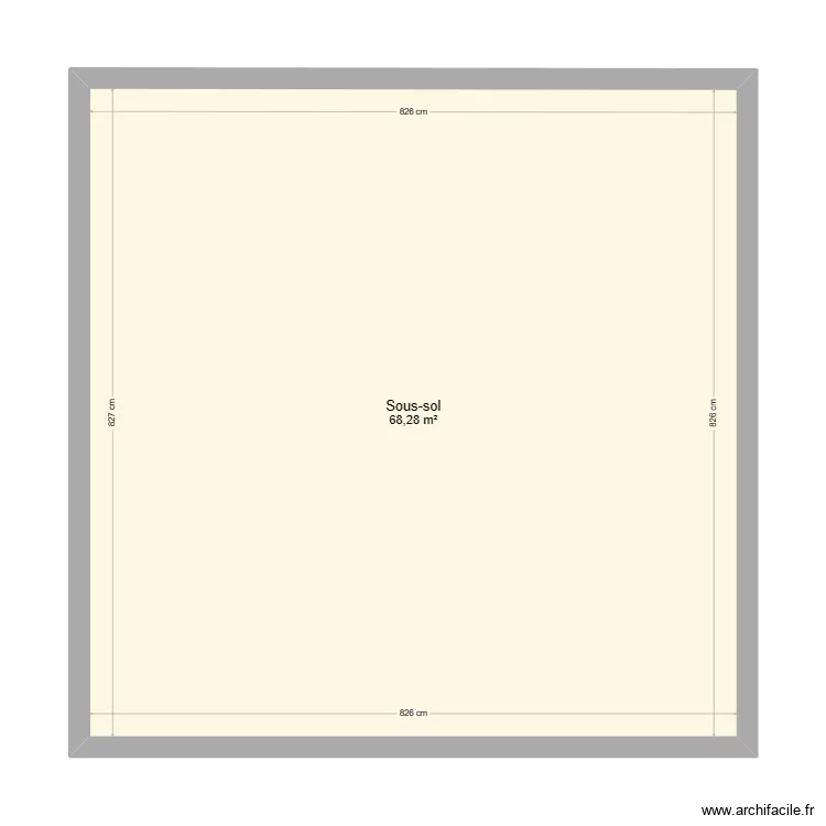 yvias sous sol. Plan de 