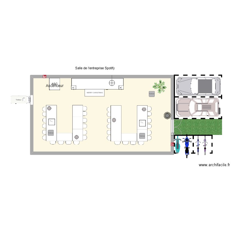 Salle de l'entreprise Spotify. Plan de 0 pièce et 0 m2