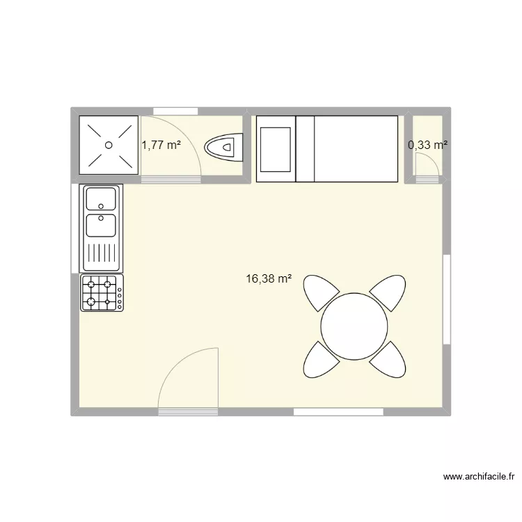 cabane jardin. Plan de 