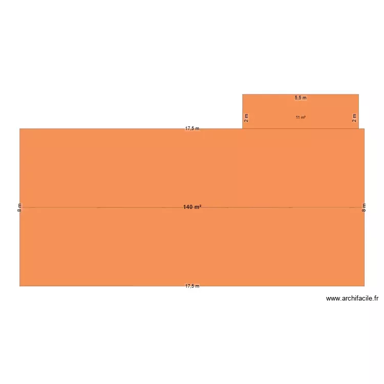 facade Ornaisons. Plan de 4 Pièces et 102 m² facade Ornaisons. Plan de 4 Pièces et 102 m²