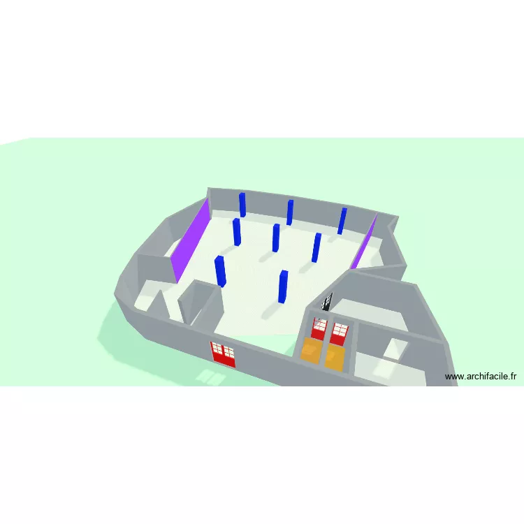 guigui. Plan de 6  et 300 m²