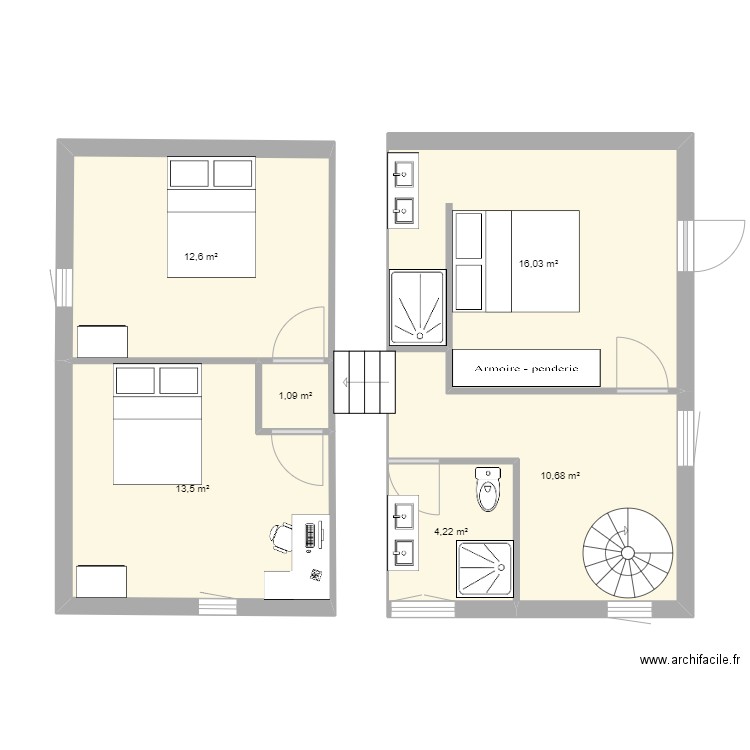 étageIdéal 2. Plan de 0 pièce et 0 m2