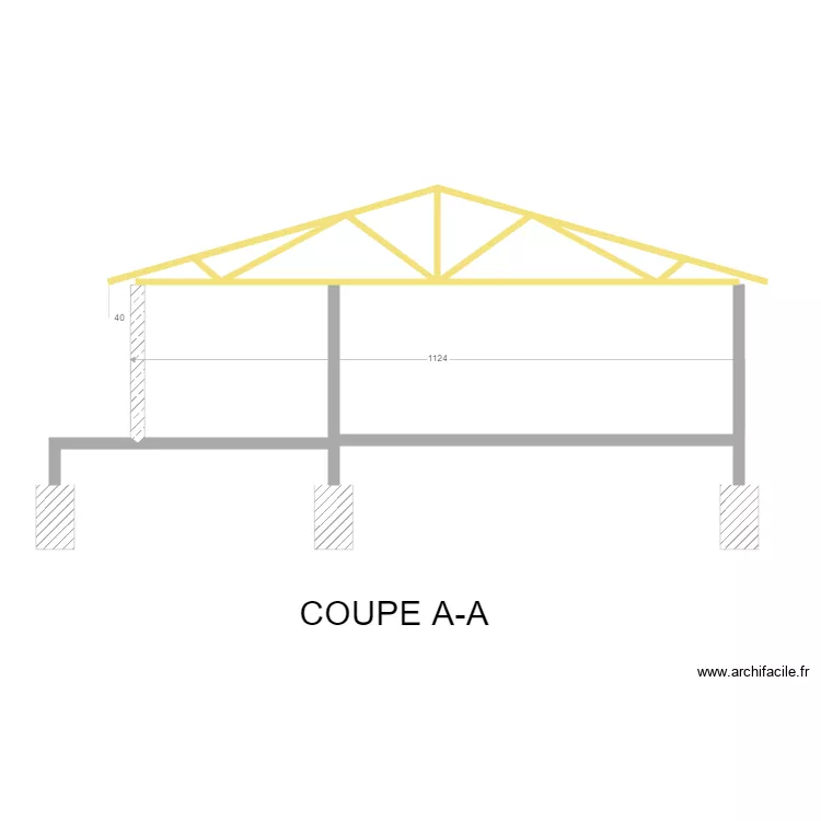 DAVID COUPE AA. Plan de 