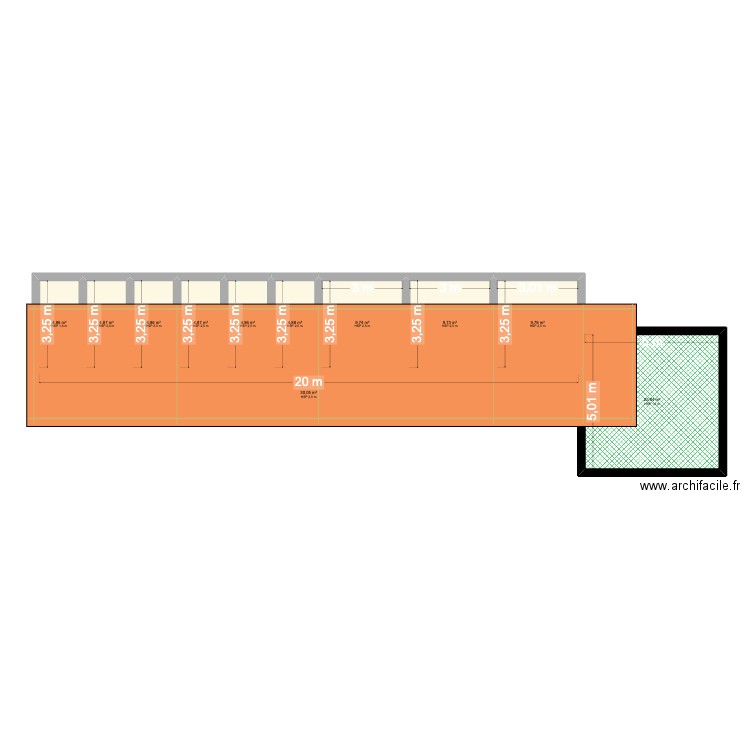 Porcherie AQUAFARM. Plan de 11 pièces et 114 m2
