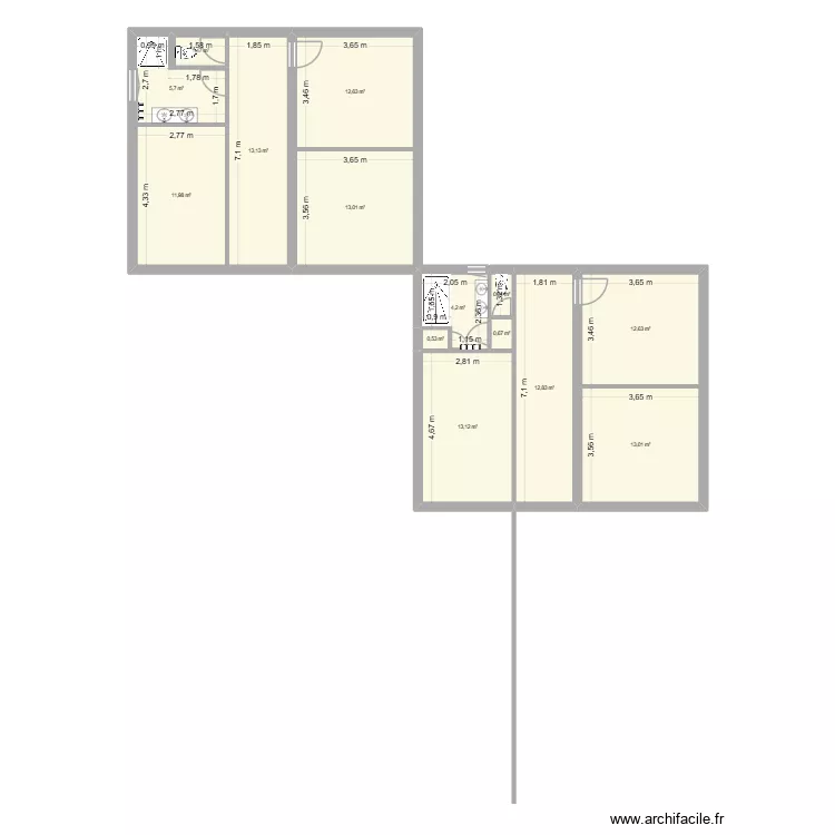 ArchiFacile PRO.ArchiFacile- GRAU. Plan de 14 et 116 m² ArchiFacile PRO.ArchiFacile- GRAU. Plan de 14 et 116 m²