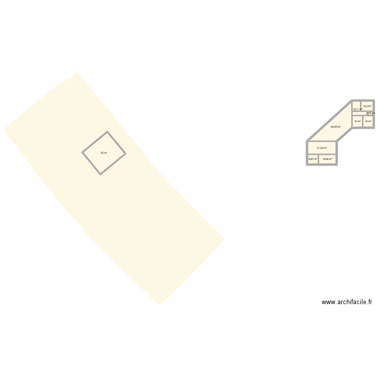 HDP C v1. Plan de 10 pièces et 239 m2