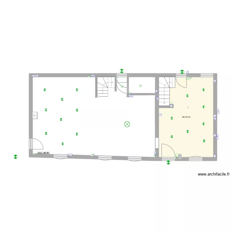 TANVILLE_RDC_elec. Plan de 1 et 24 m² TANVILLE_RDC_elec. Plan de 1 et 24 m²