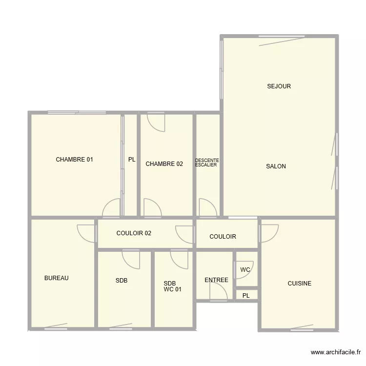 PAGES ETAGE. Plan de 14 et 79 m² PAGES ETAGE. Plan de 14 et 79 m²