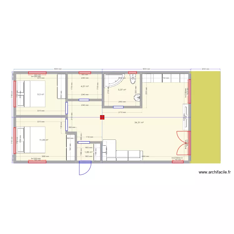 barn Зверково. Plan de 