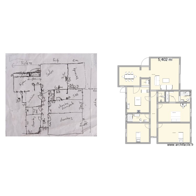 Maison BANSAN. Plan de 11 pièces et 156 m2