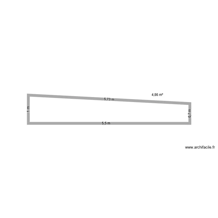 aliminium cot&eacute;. Plan de 