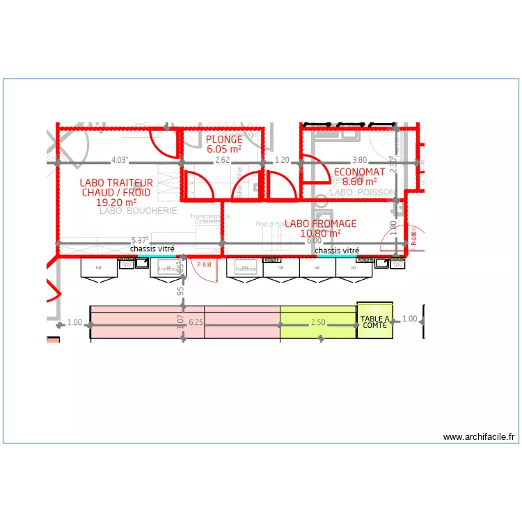 Labo CTT FC SU Loisin. Plan de Labo CTT FC SU Loisin. Plan de