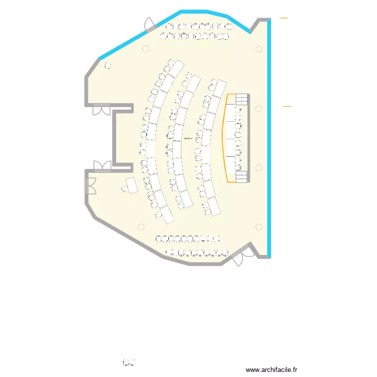 Audito GC. Plan de 1 pièce et 283 m²