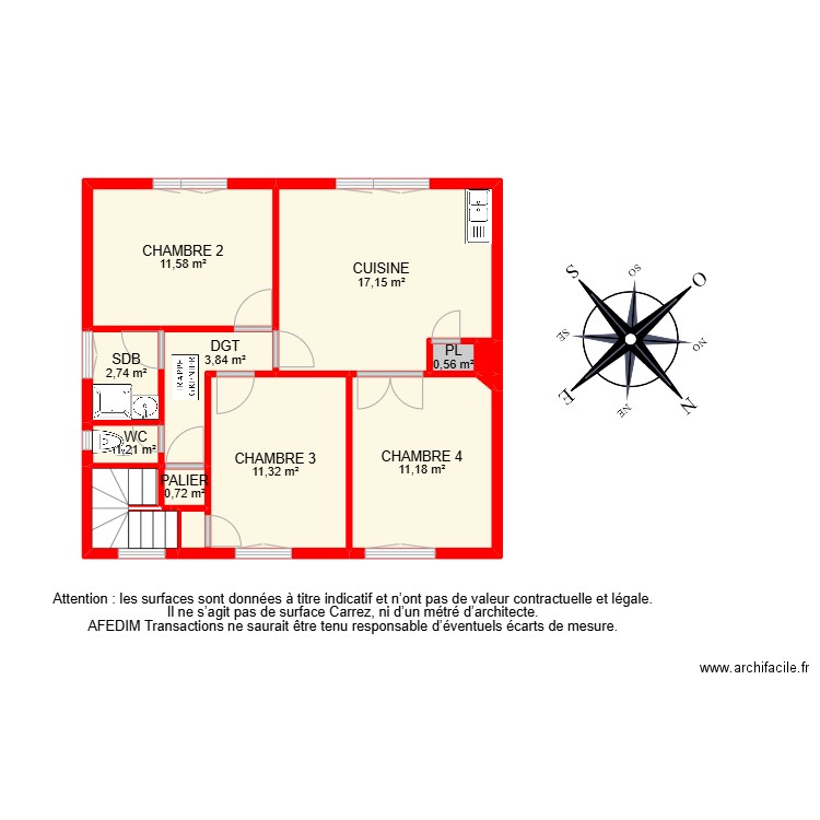 BI 21290. Plan de 34 pièces et 250 m2