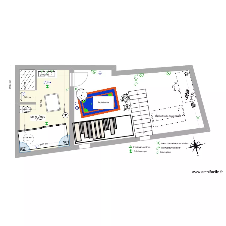 installation electrique etage 2. Plan de 