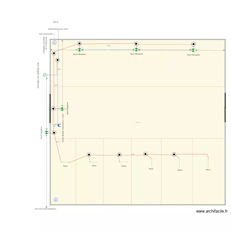 Ancienne stabulation. Plan de Ancienne stabulation. Plan de