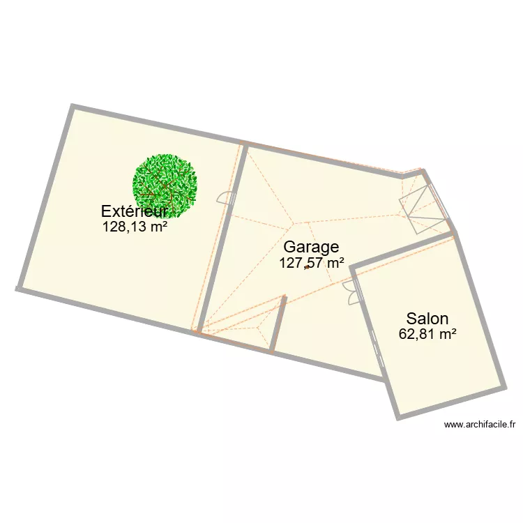 Eglise. Plan de 4  et 373 m²