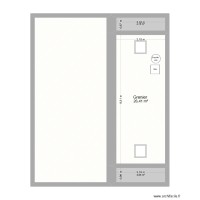 Appartement 2 Tri bèneu , projet, 2e étage
