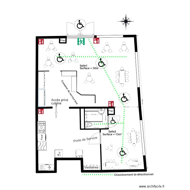 COTE BISTROT. Plan de 0 pièce et 0 m2