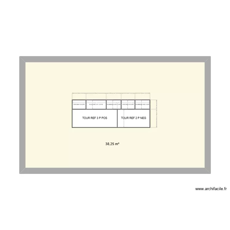 JUSTE UN DESSERT. Plan de 1  et 38 m²