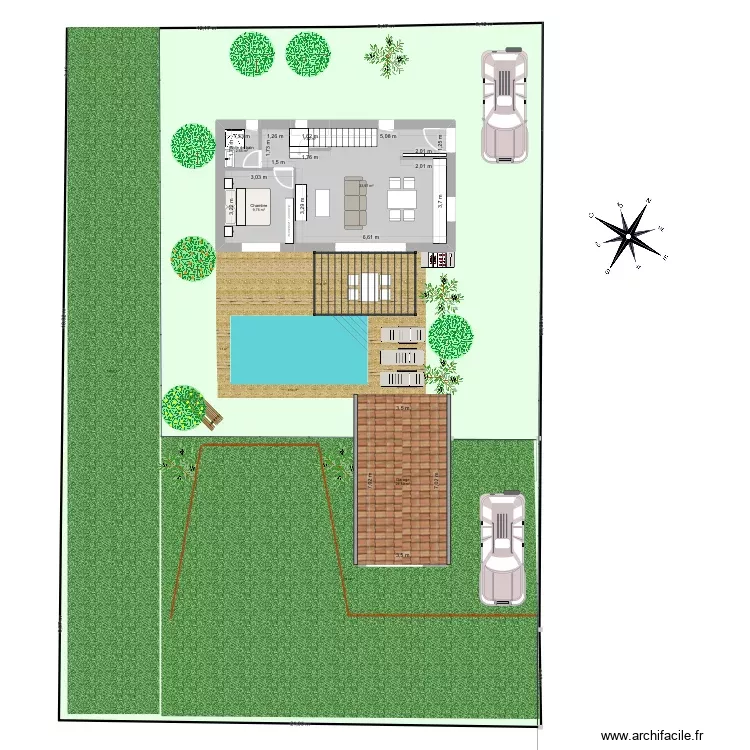 LSSM v6. Plan de 14 Pièces et 124 m²