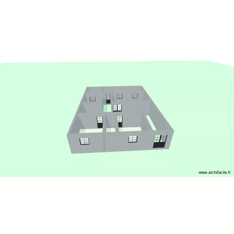 my house. Plan de 6  et 73 m²