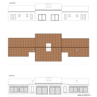 plan de toiture projeté