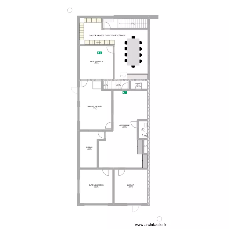 Châteauguay section bureaux. Plan de 23 et 346 m² Châteauguay section bureaux. Plan de 23 et 346 m²