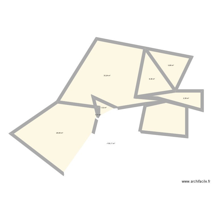 Maison de rêve. Plan de 8 pièces et 98 m2