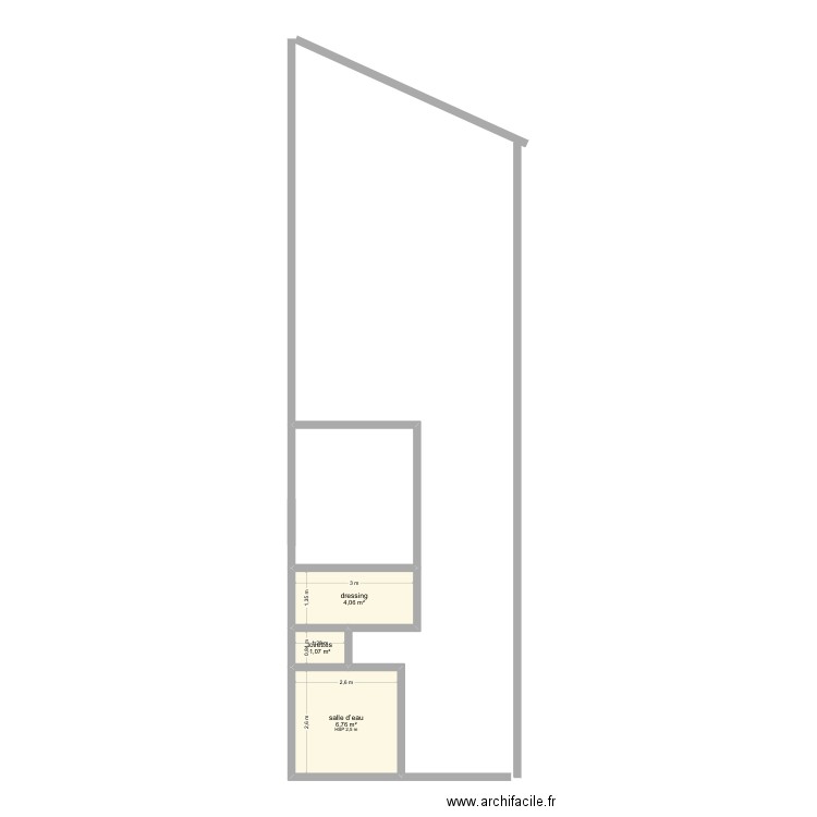 larredorte2. Plan de 3 pièces et 12 m2