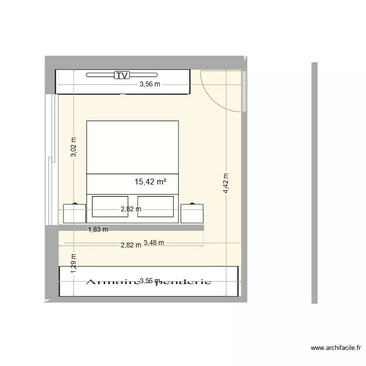 MASTER 2 AGRANDI. Plan de 1 et 15 m² MASTER 2 AGRANDI. Plan de 1 et 15 m²