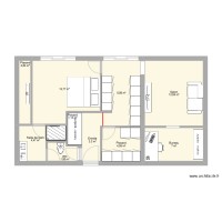 61 m² - 1 chambre