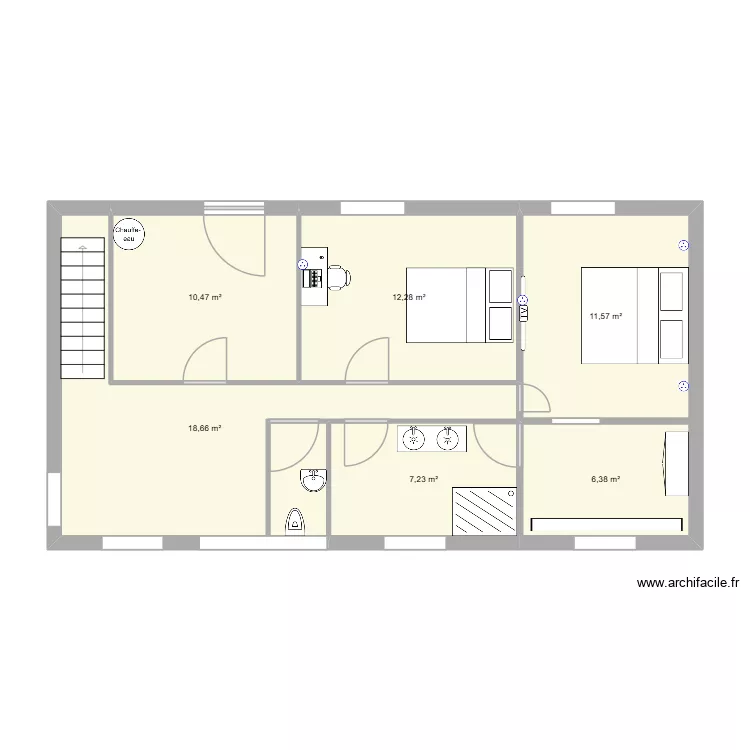 projet 2. Plan de 6 et 67 m² projet 2. Plan de 6 et 67 m²