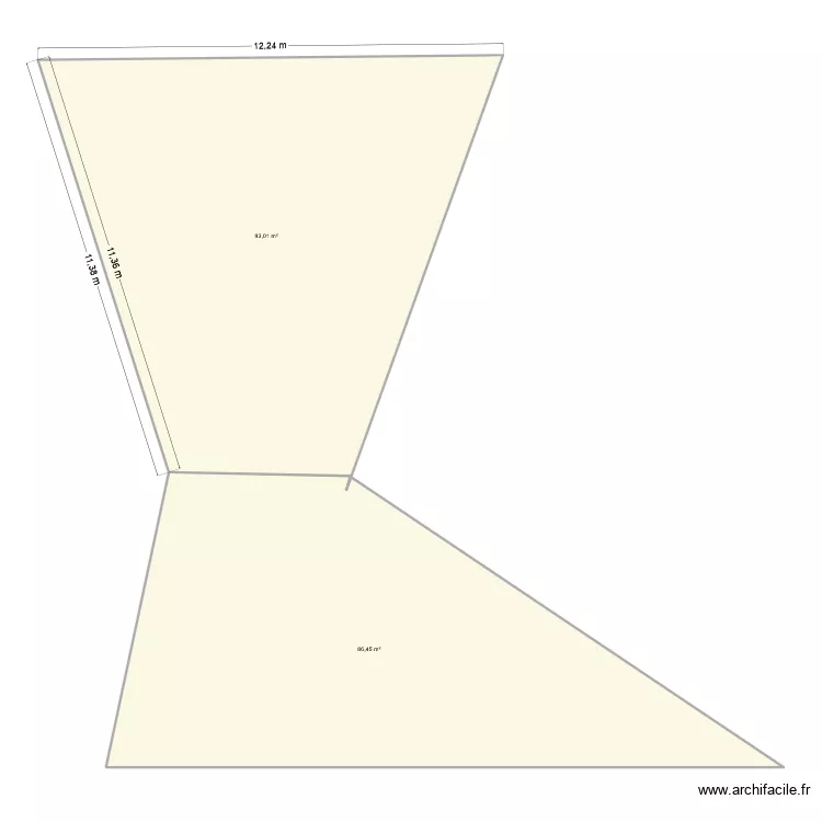 Plan de masse Le Lany parcelles. Plan de 2 et 179 m² Plan de masse Le Lany parcelles. Plan de 2 et 179 m²