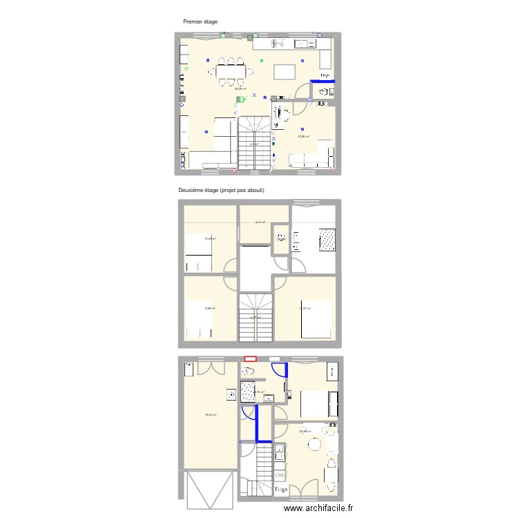 Pierre de Bayard 9 wc autrement. Plan de 13 pièces et 144 m2