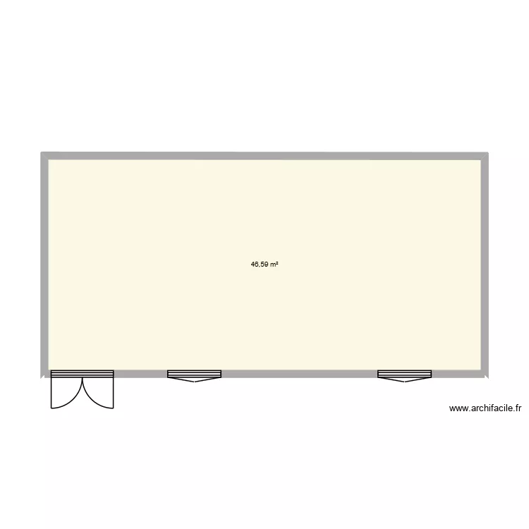 ABRIS JARDIN 2. Plan de 1  et 47 m²