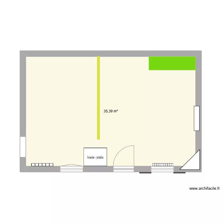 CUISINE - SAM. Plan de 1 et 35 m² CUISINE - SAM. Plan de 1 et 35 m²